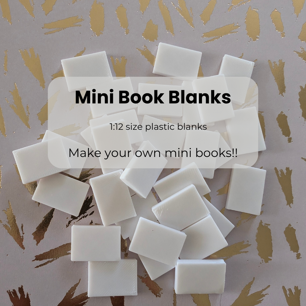 1:12 Mini Book Blanks - 3d printed miniature books